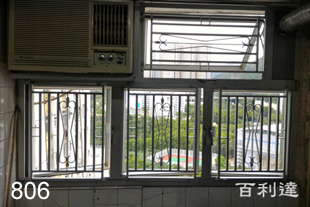 防貓走窗花